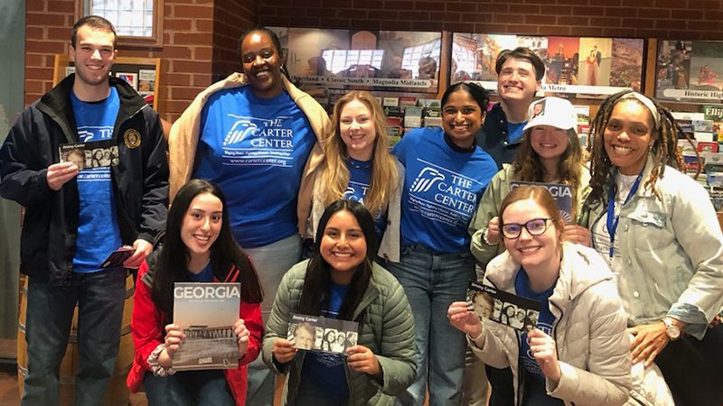 Group photo of Carter Center interns