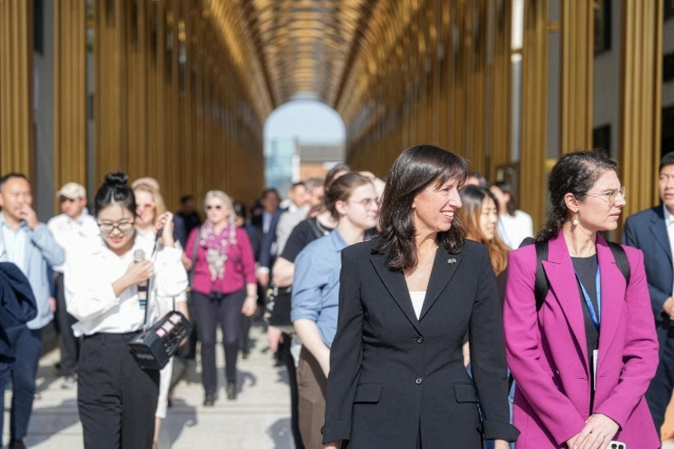 Paige tours Hangzhou.