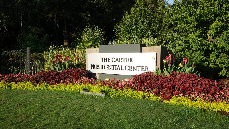 Carter Center exterior sign