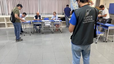 Carter Center team monitors Peru's election.